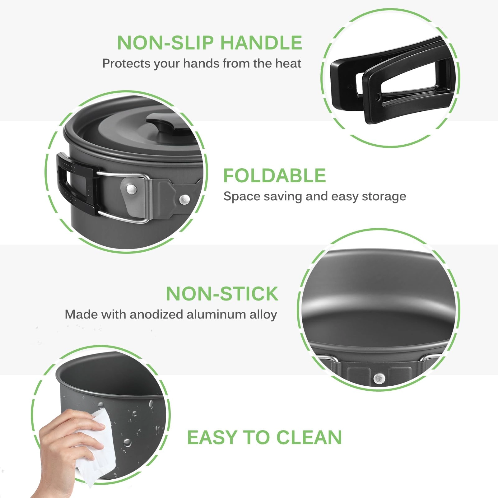 Camping Cookware Kit - 22PCS 2L
