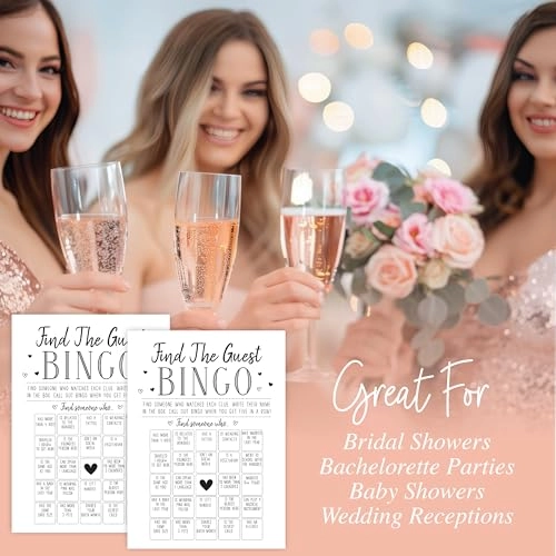 Find The Guest Bingo Game - 50 Game Cards