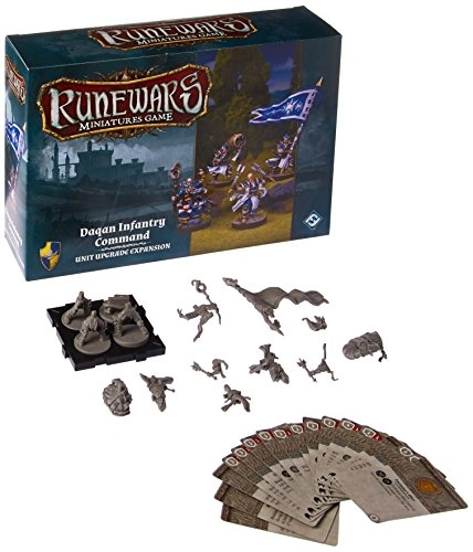 Runewars: Daqan Infantry Unit Upgrade Expansion - Figures (4) Cards (18)