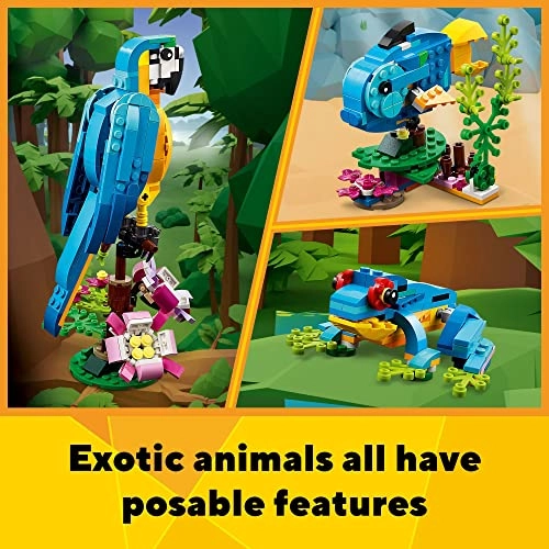 Creator 3 in 1 Exotic Parrot (31136) - Animal Figures Multi-color