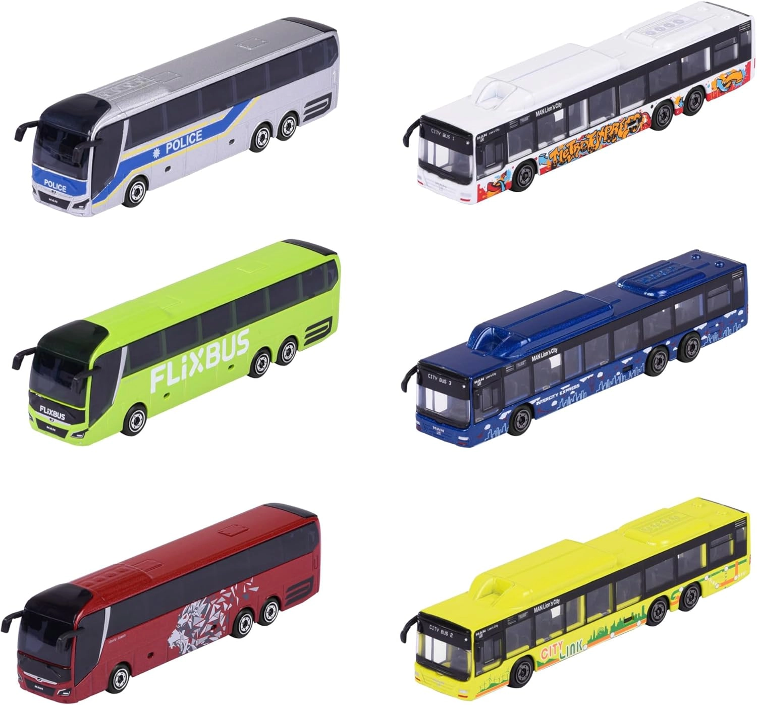 Majorette Man City Bus - 13 cm 1 Piece