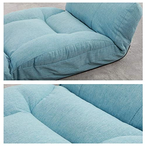 Floor Folding Adjustable Gaming Chair - Blue (Pink) 5-speed head 6-speed back