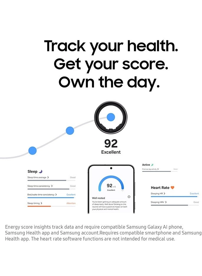 Galaxy Ring - Size 8 Titanium Black