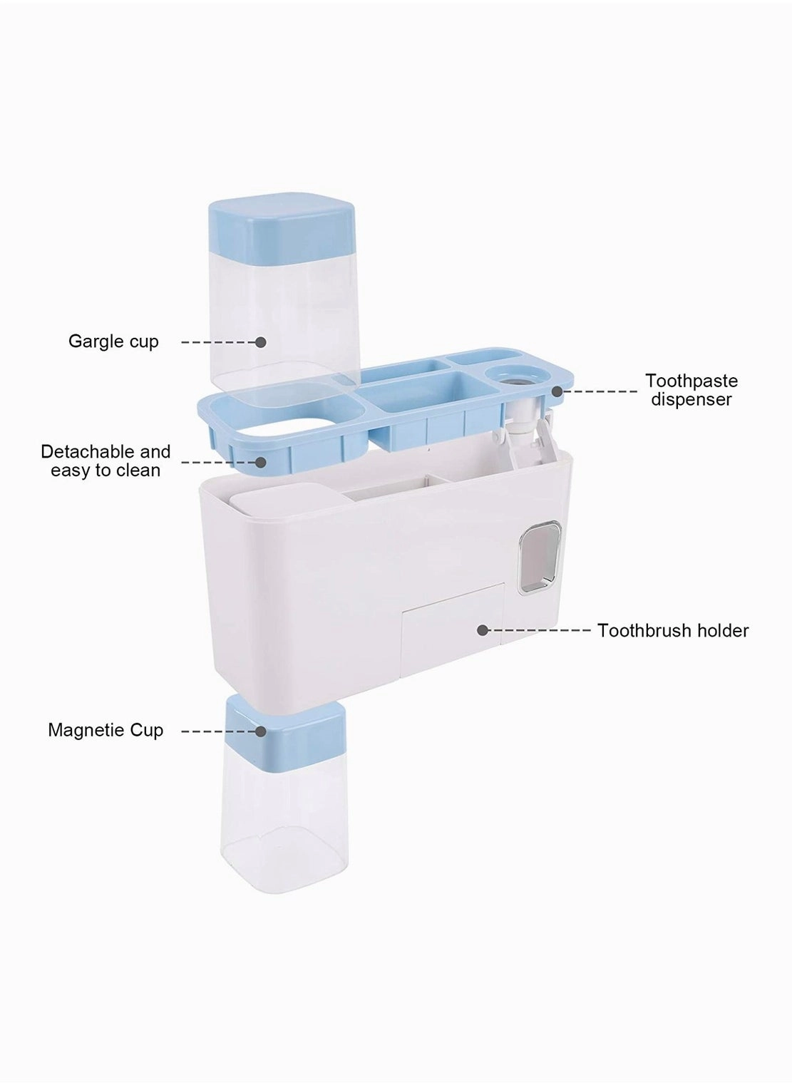 Toothbrush Holder - 4 Wall Mounted