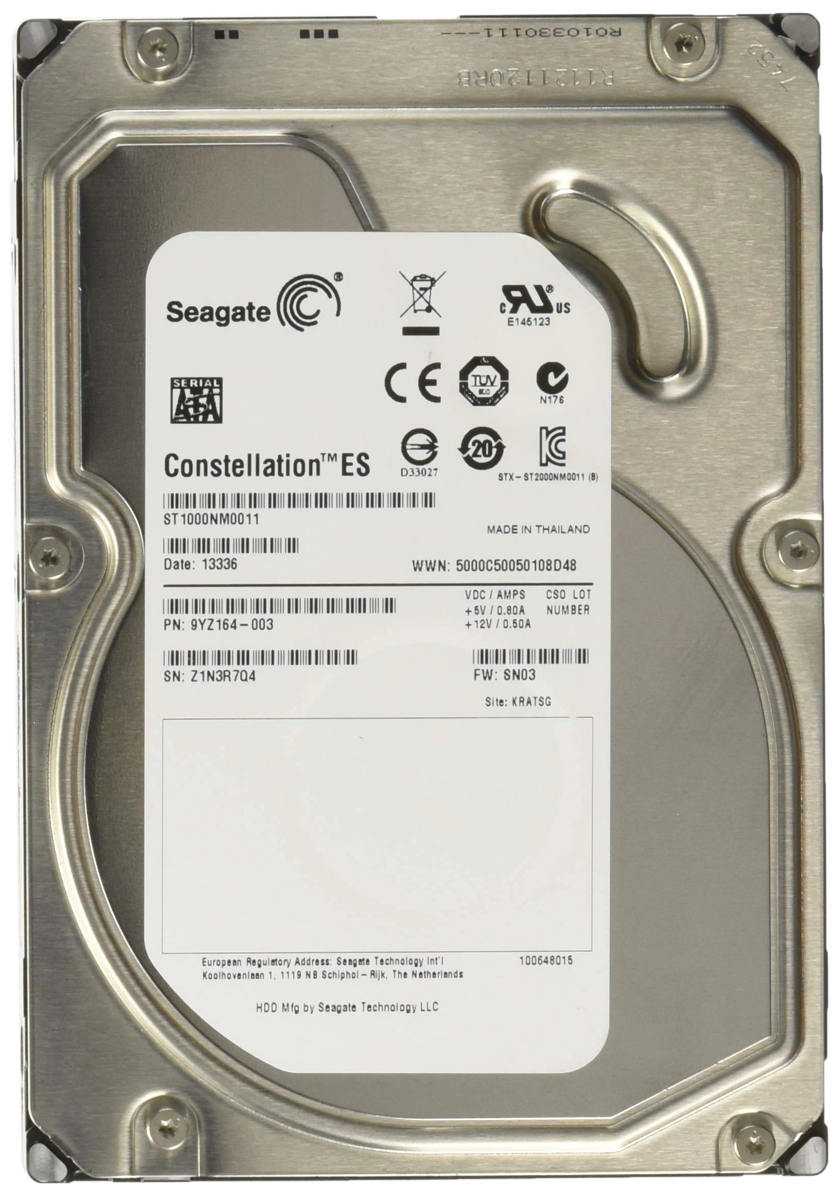 Seagate Constellation ES 3.5" 7200rpm 64MB SATA 6Gb/s (ST1000NM0011) - 1 TB