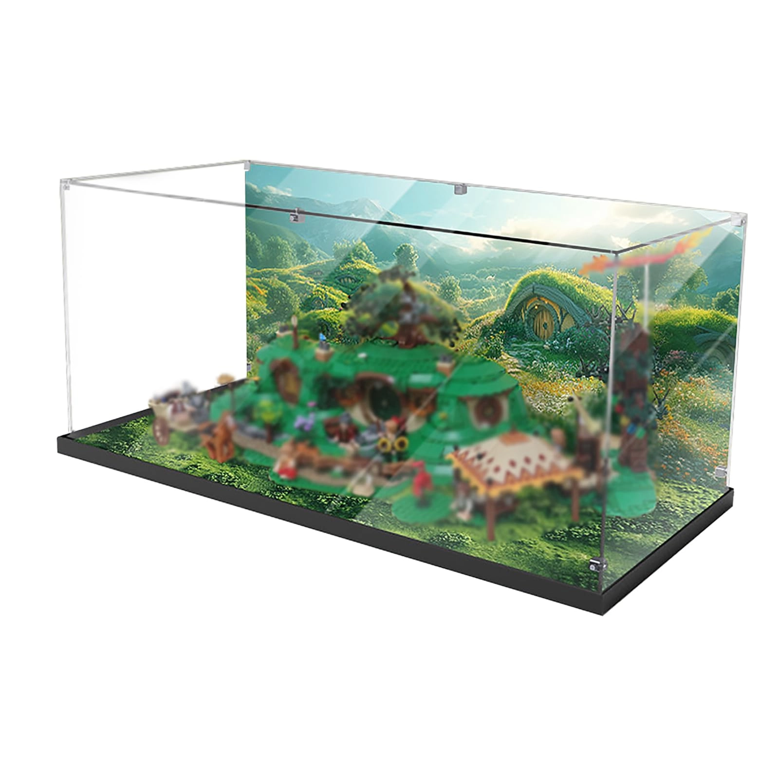 BrightAura Acrylic Display Case for LEGO 10354 The Shire