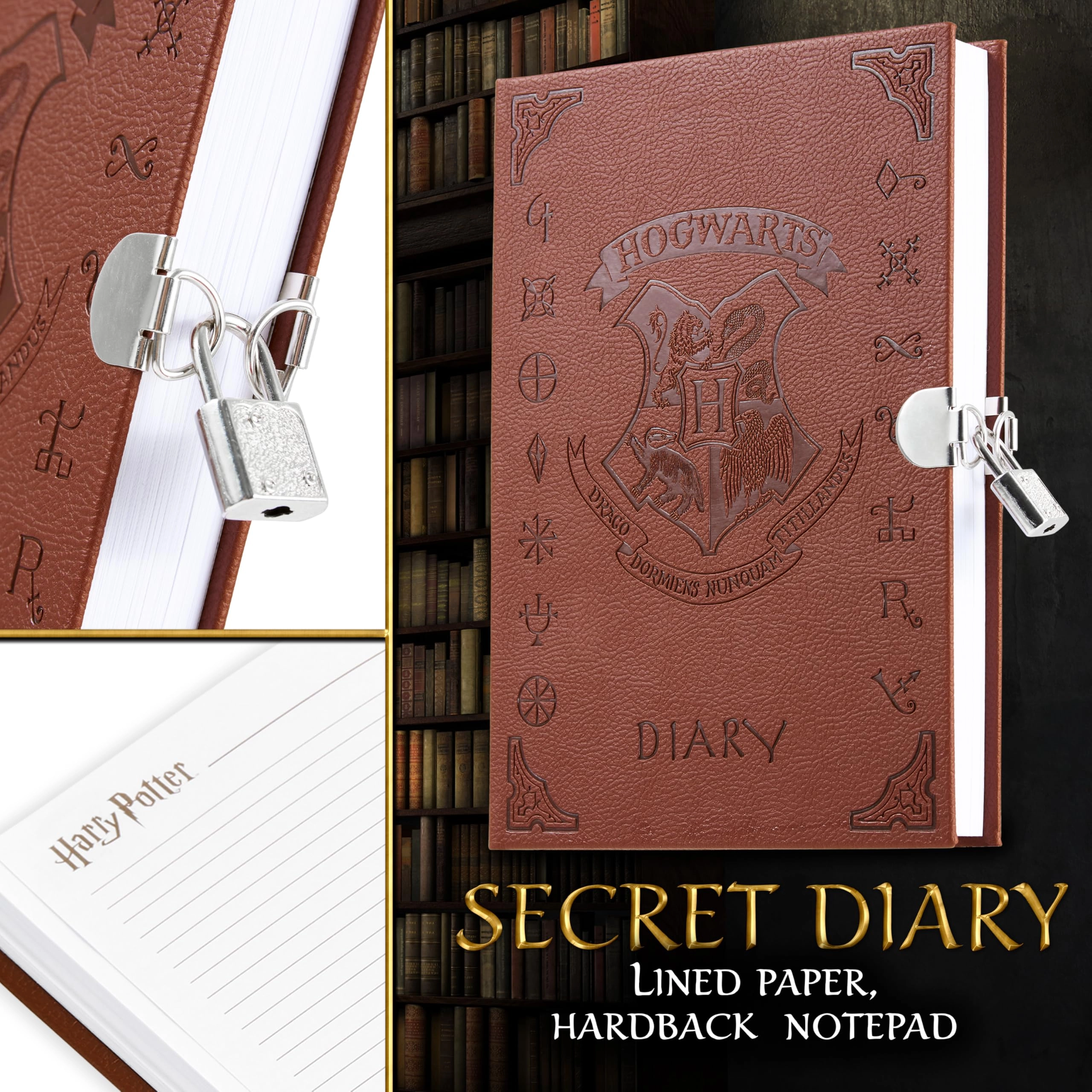 Lockable Diary with UV Invisible Ink Pen