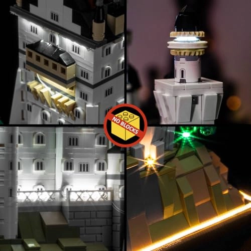 Remote Control Light Kit for LEGO Neuschwanstein Castle 21063 - Copper Line