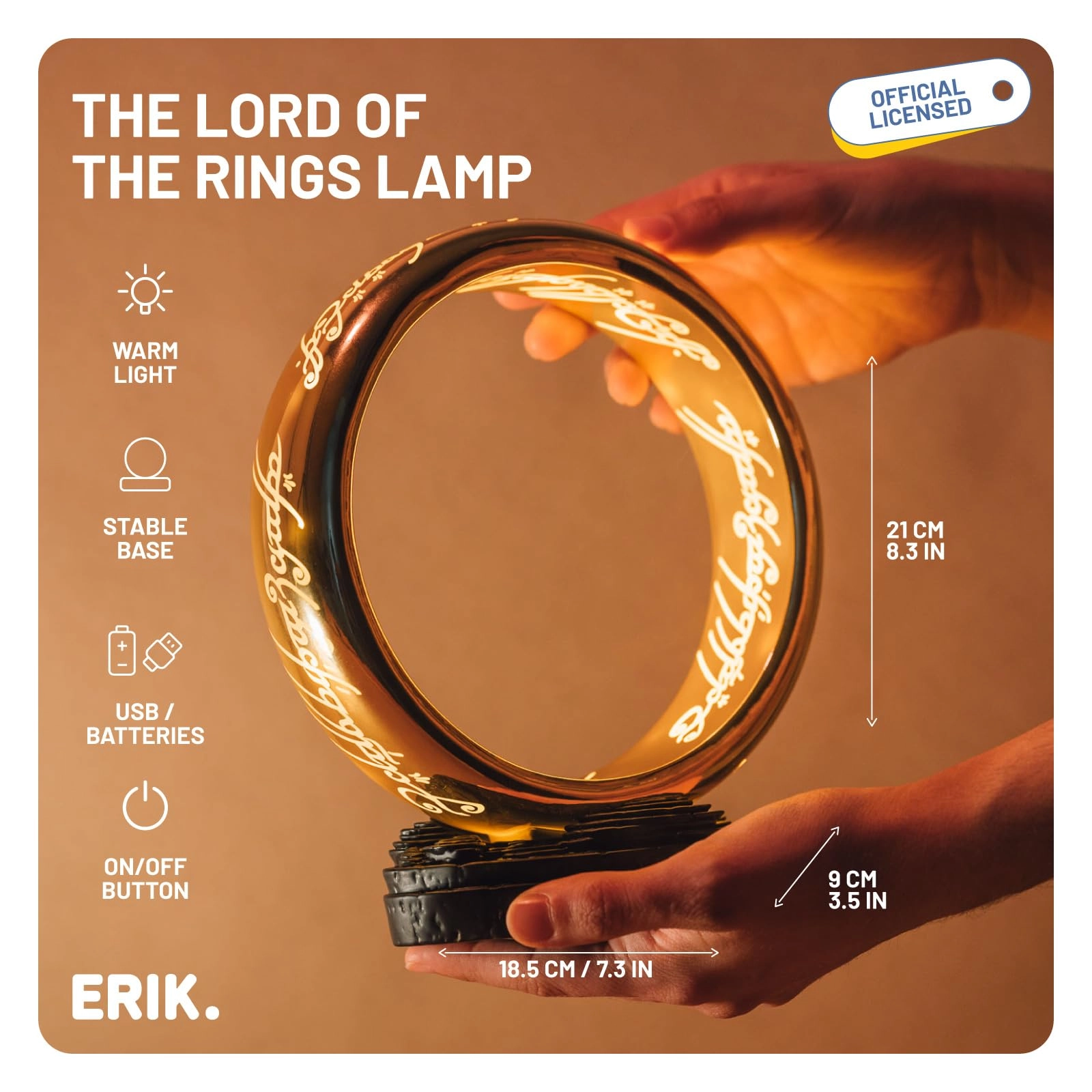 Lord of The Rings Collector Edition - USB Type-C Battery Powered Warm White