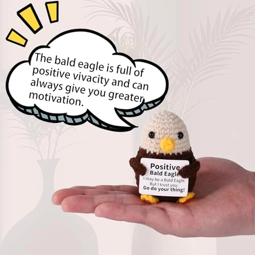 Bald Eagle - 7.5 cm Crocheted