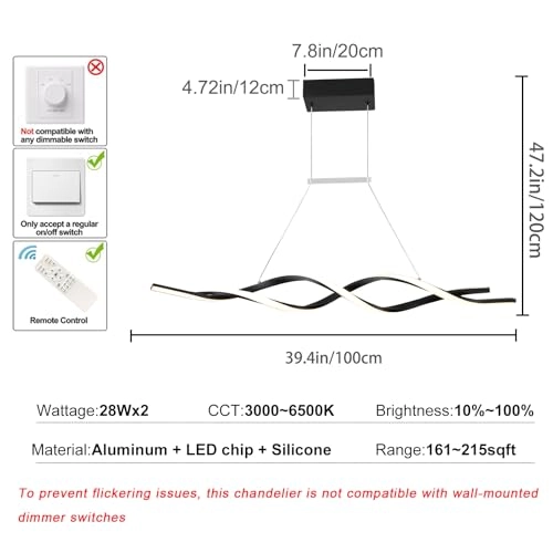 Modern Chandelier - 120cm