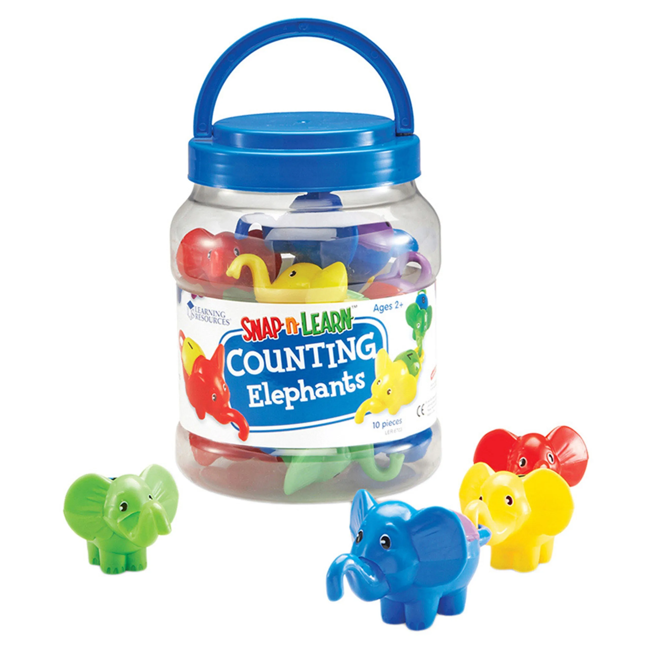 Learning Resources Snap-n-Learn Counting Elephants - Set of 10