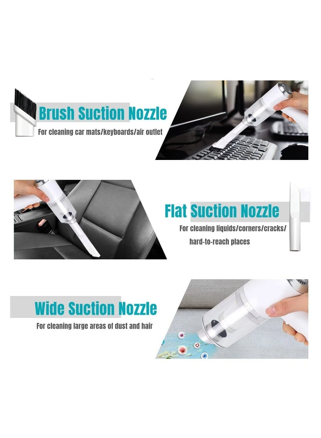 Handheld Car Vacuum Cleaner - 4000mAh