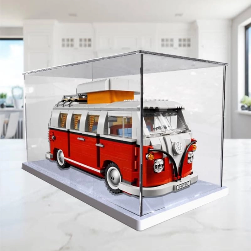 Clear Acrylic Display Case for Lego Creator 10220 - 36x18x18cm Black Bottom