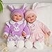 Twin Baby Dolls - 17 silicone vinyl Girl and Boy Newborn RabbitThemed Outfits Ages 3+
