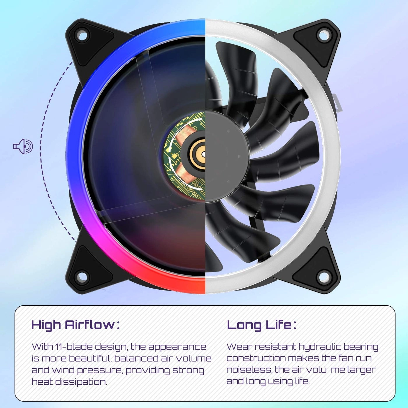 Addressable RGB Fan - 3-Pack 120mm