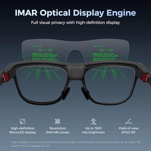 Smart Glasses - 30° FOV 1500 nits AI real-time translation