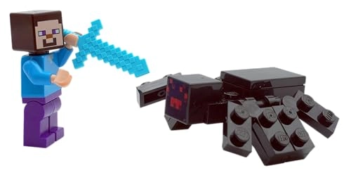 Minecraft - Steve with Pick Axe and Spider (MNC356347)