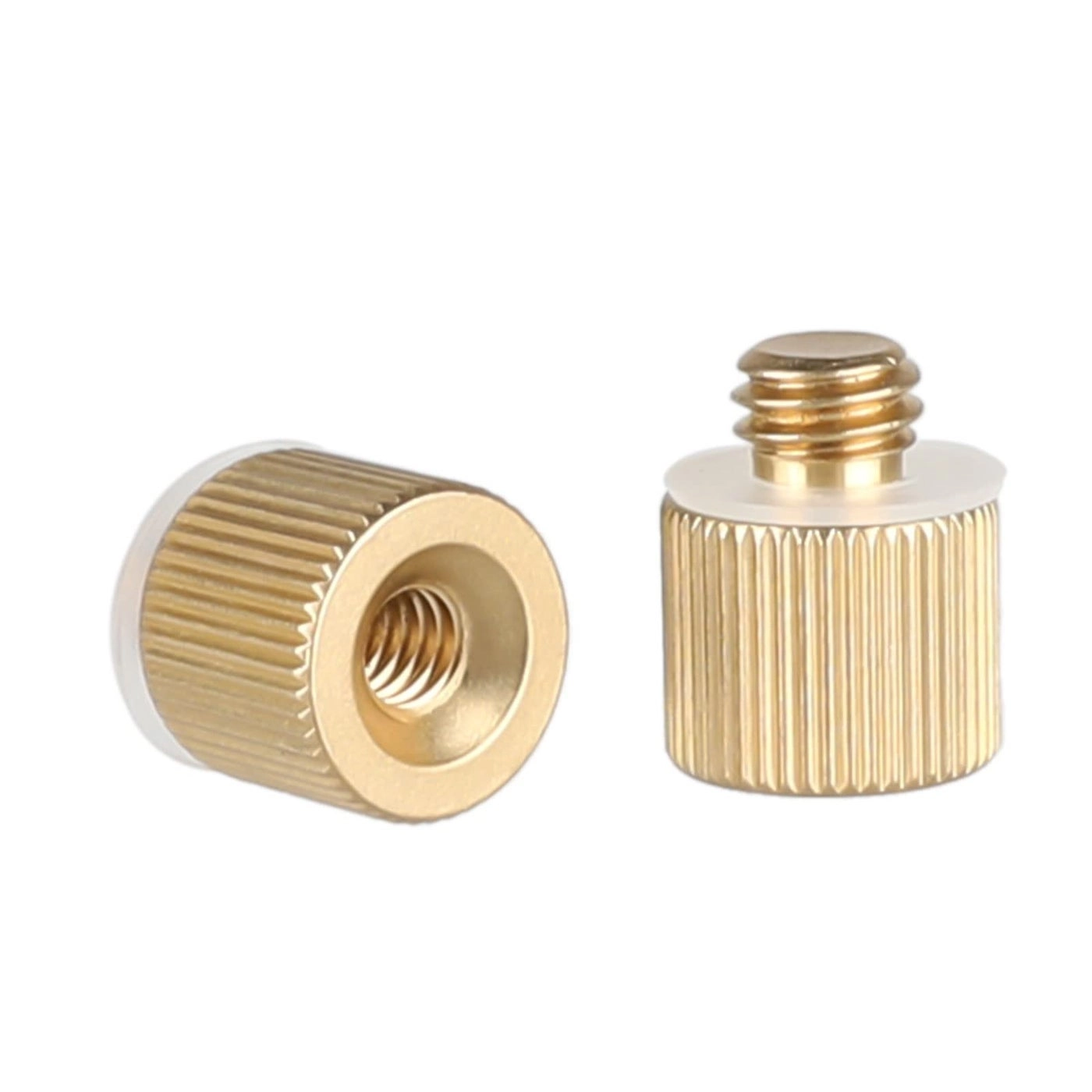 1/4"-20 Female Threaded Adapter to 3/8"-16 Male Threaded Post - 2 Pieses