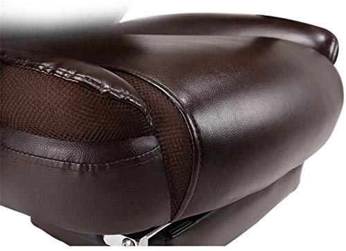 Desk Chair - PU Leather Brown High Back