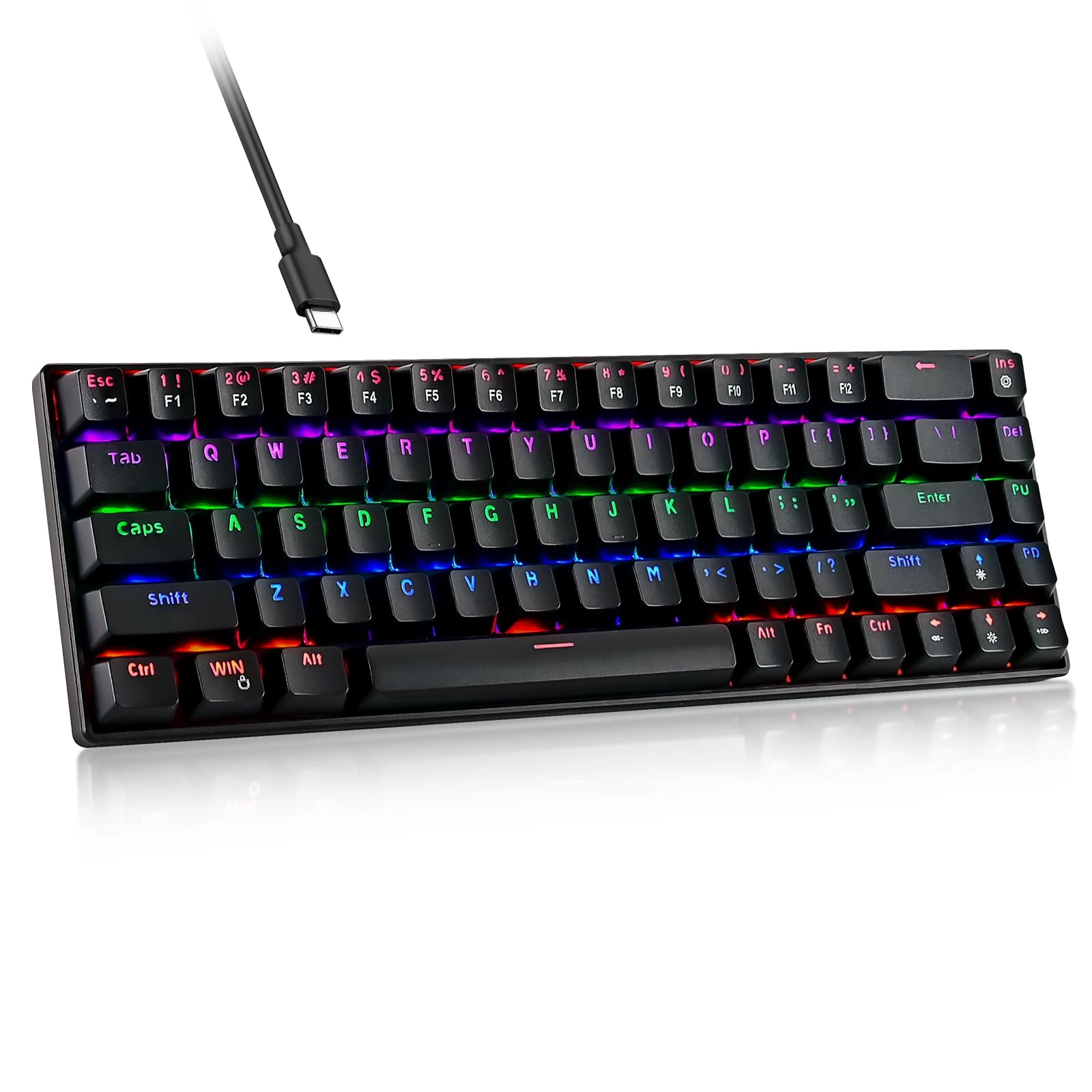 cntorich Wired Mechanical Gaming Keyboard - Wired/Wireless
