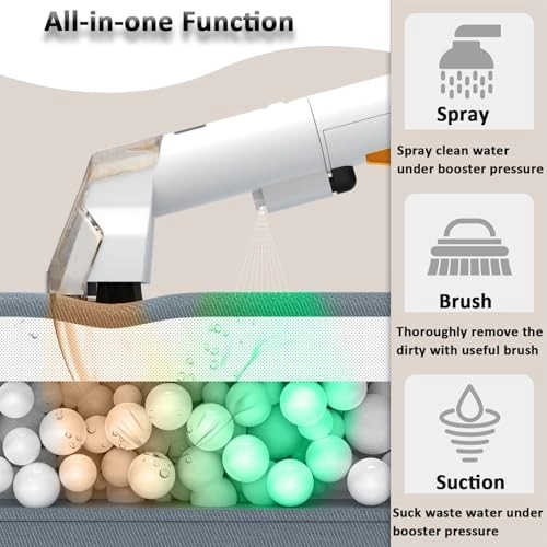 6-in-1 Portable Carpet Washer - Hot and Cold Water Extraction