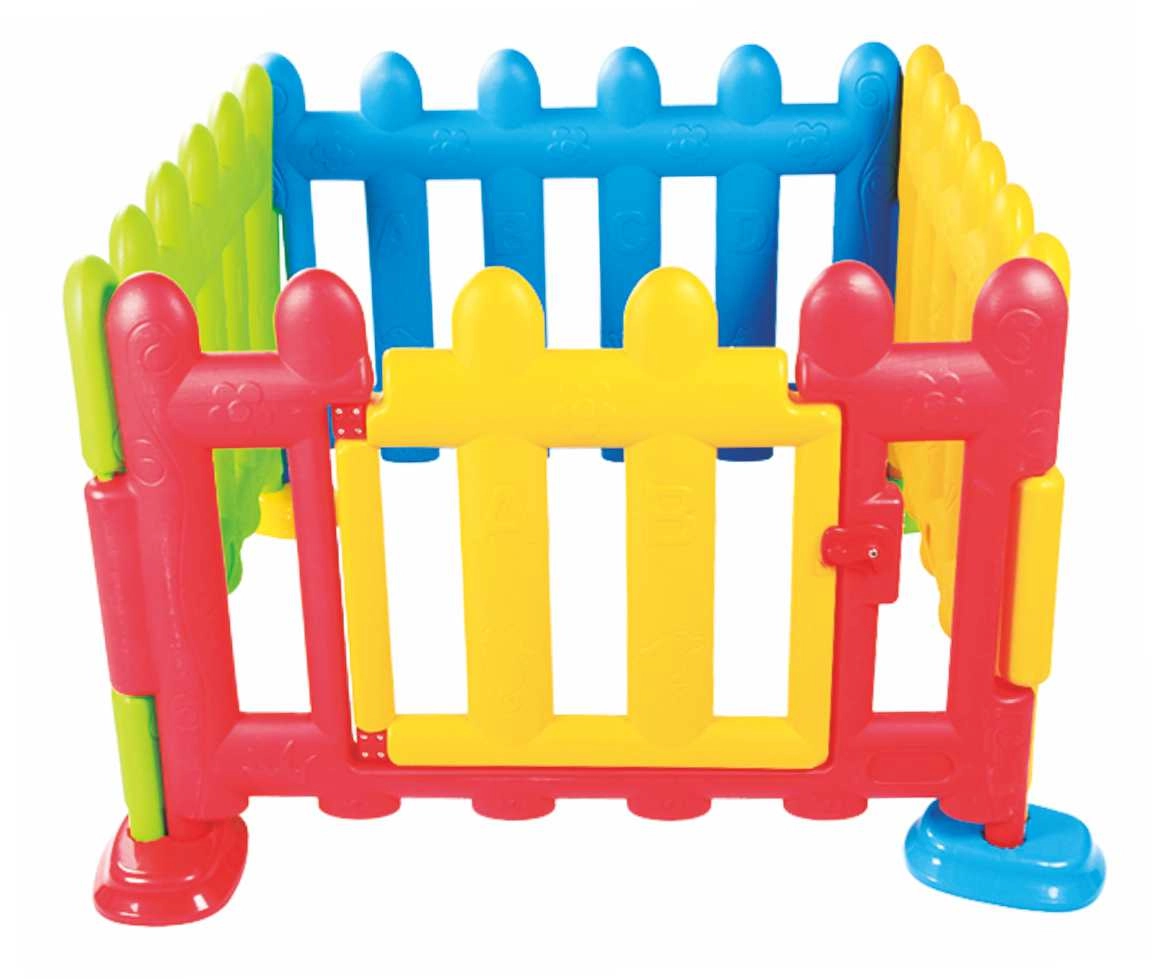 Rainbow Toys RW-16411 - Kids Outdoor Colorful Fence 4 Pcs 105x75x5.5cm