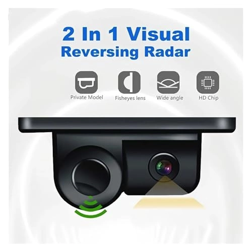 2-in-1 HD Reversing Camera & Parking Sensor Radar - Night vision Wired