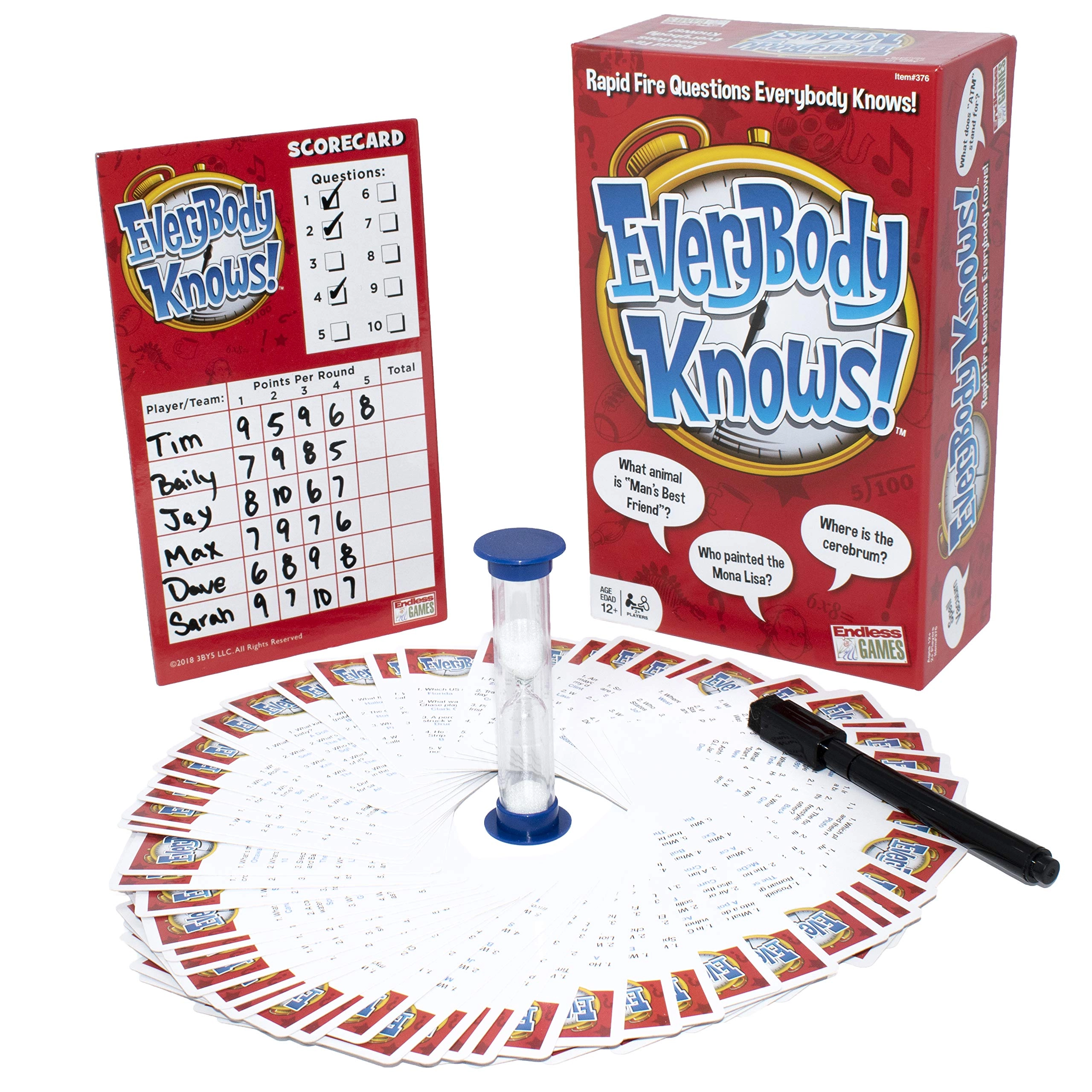 Endless Games Everybody Knows: 2018 Edition - Trivia Card Game