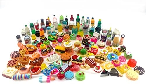 Nuanmu Miniature Food Drink Bottles - 20 pcs