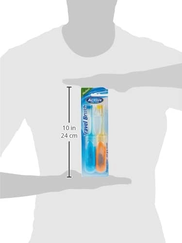 Travel Toothbrush - 2-Piece Pack Assorted
