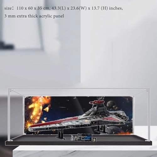 Acrylic Display Box for LEGO 75367 Hunter-Class Star Destroyer Models