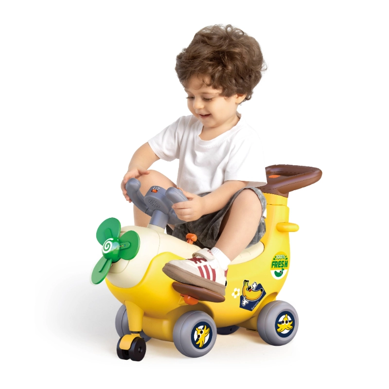 4-in-1 Ride-on & Push Around Banana Plane Walker - 12 months+ Indoor/Outdoor