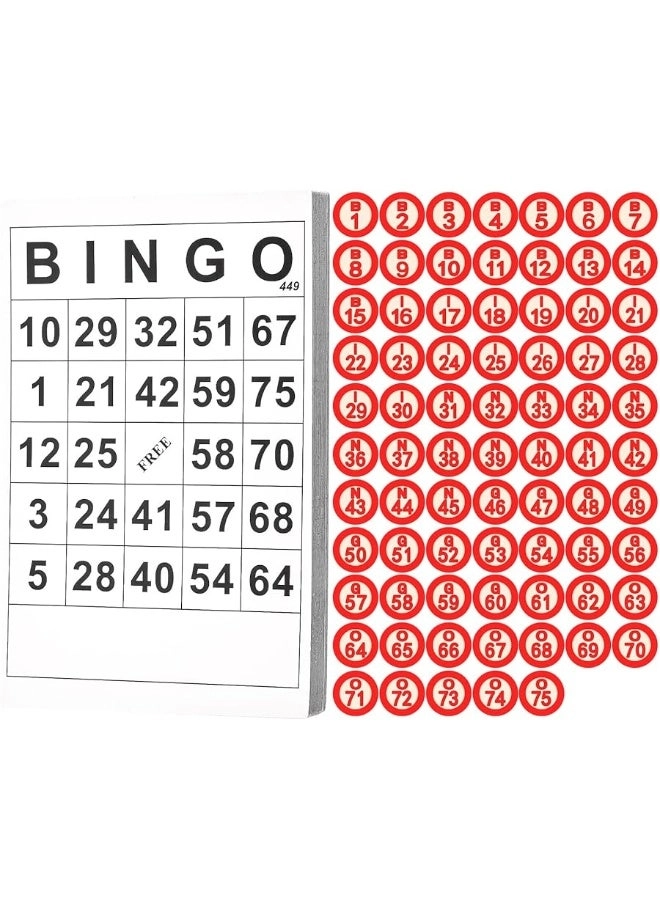 Bingo - 40 Bingo Number Cards 75 Chess Set