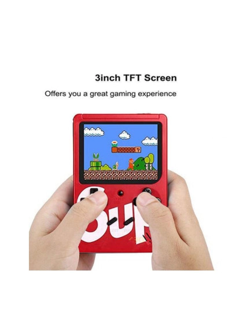 Handheld Game Console - 400 Built-in Games 3-Inch Color Screen Rechargeable Battery