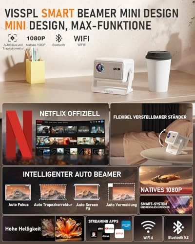 Smart Mini Projector - 27000L 1080P