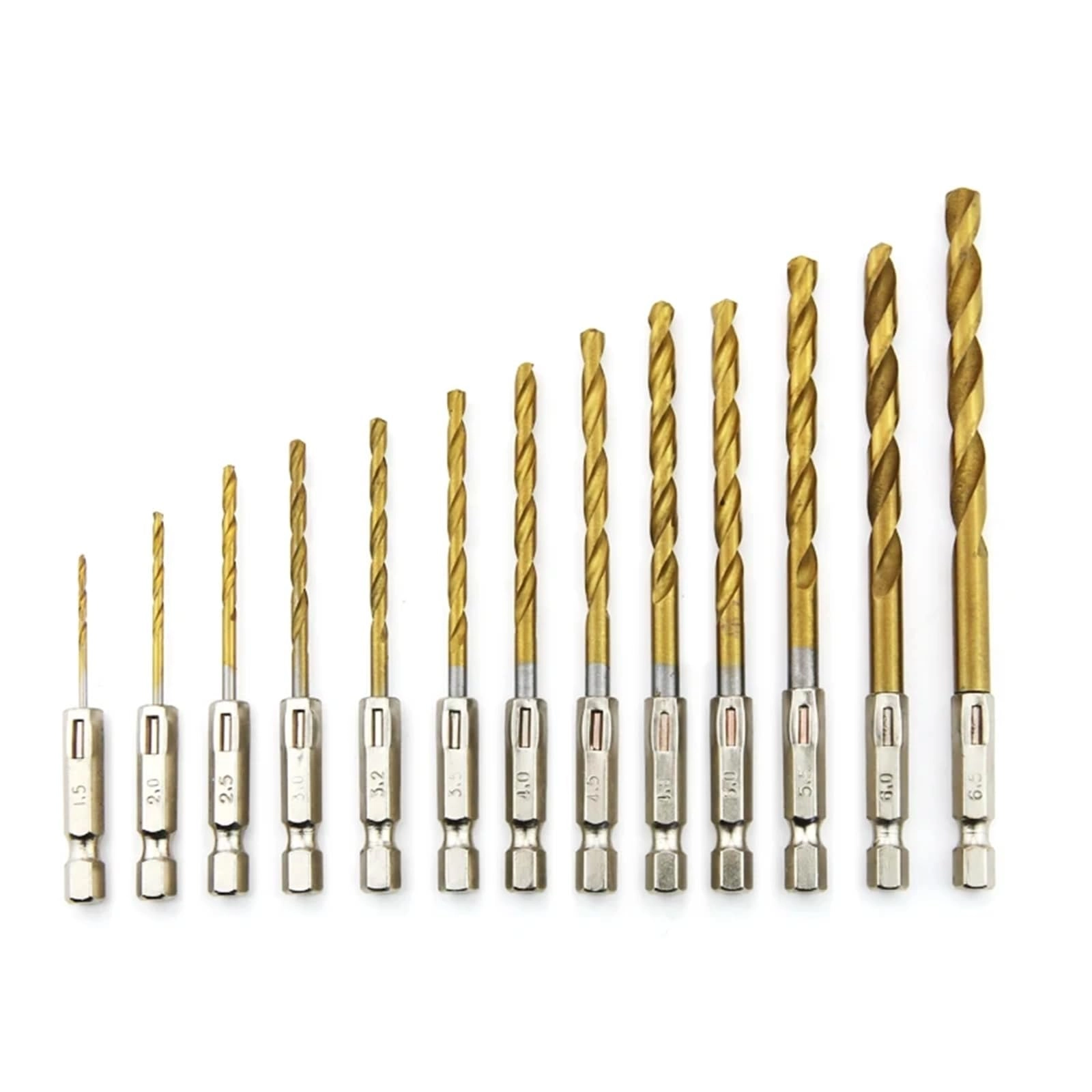 drill bits - 13 pieces 1 ~ 13 mm