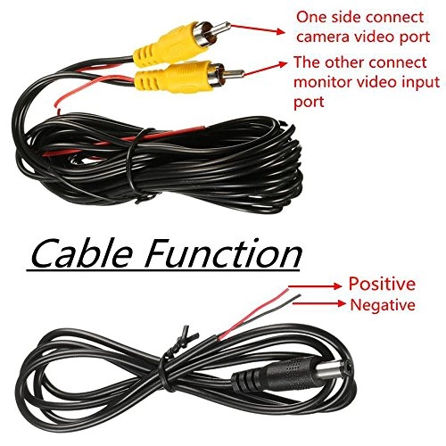 HD Color CCD Waterproof Vehicle Car Rear View Backup Camera - 628 x 586 Pixels