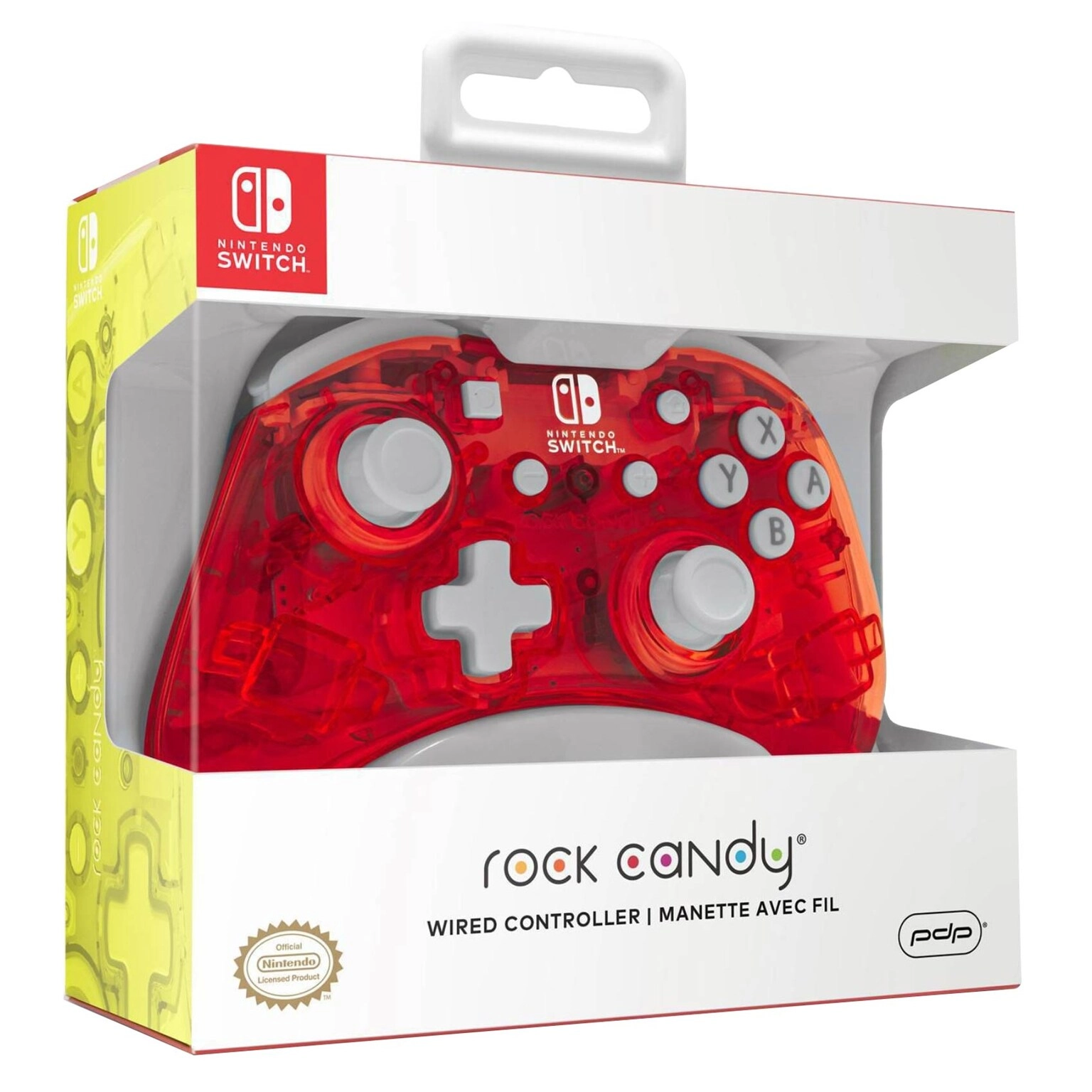 DIGITRONICS Rock Candy Controller - Red Nintendo