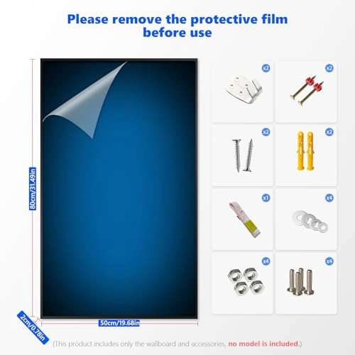Display Frame - Wall Mount Compatible with Lego Technic 42206 Blue