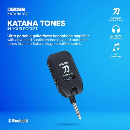 Katana:GO - Personal Headphone Amplifier for Guitar and Bass