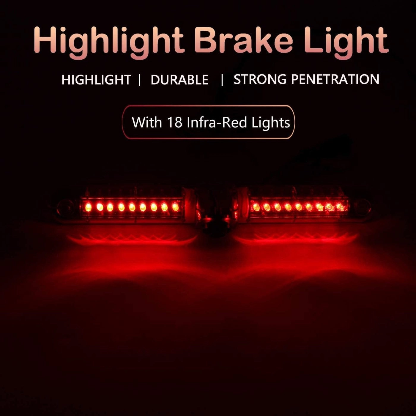 Third Brake Light Backup Camera - Universal LED RCA Connector