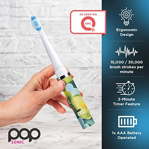 Electric Toothbrush - Yellow 2 speeds 15,000-30,000 strokes/minute