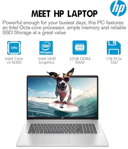 Laptop Laptop 17 - 17.3'' Core i3-N305 32GB DDR4 1TB PCIe SSD