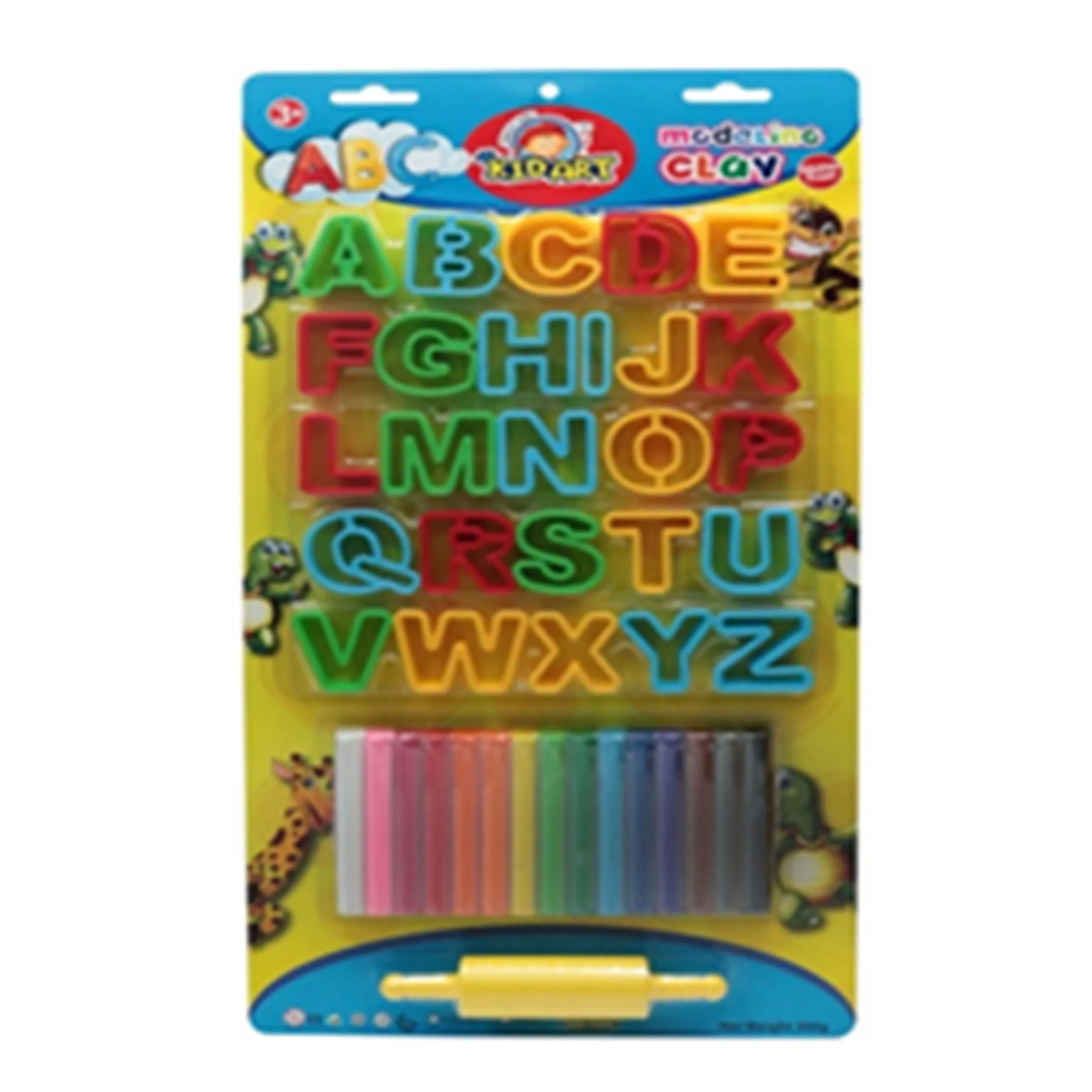 Modelling Clay - 15 Colors 26 Alphabet & Roller Molds