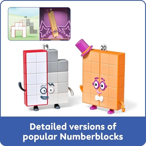 Numberblocks Friends Nineteen and Twenty Figure Pack - 3 to 5 years 2 pieces
