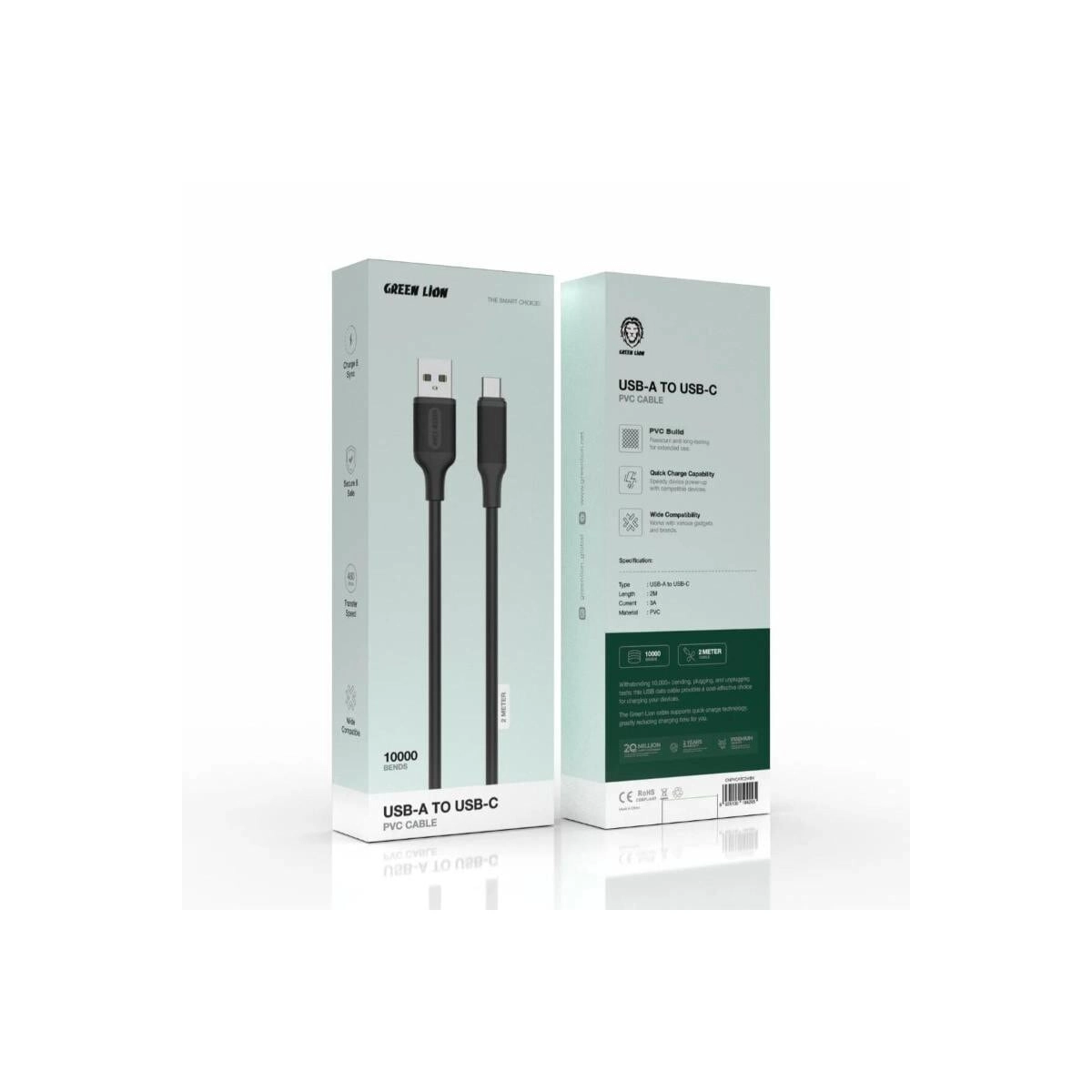 Charge Cable 60W USB-C to USB-C 2m PVC