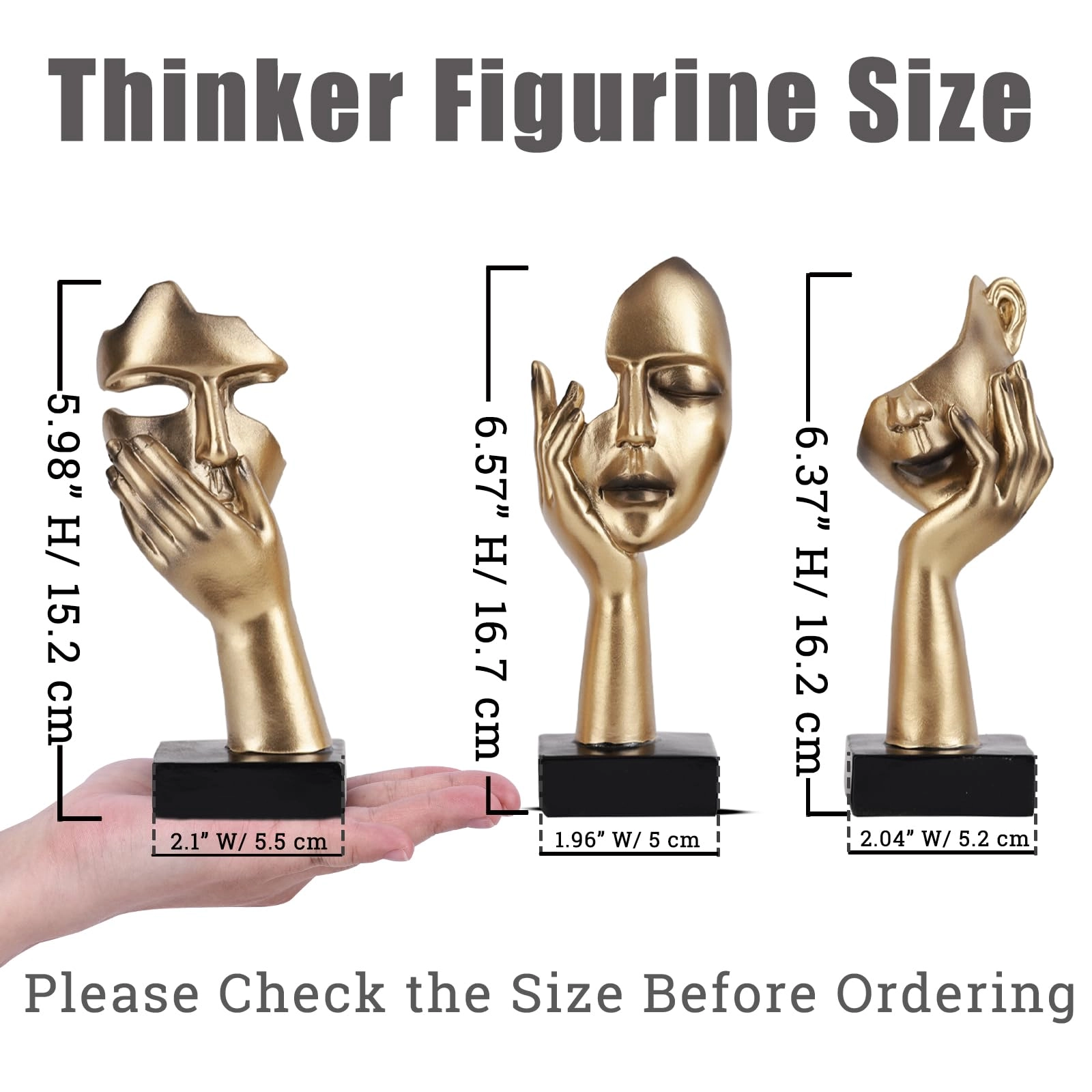 Thinker Statue - Plastic, Resin