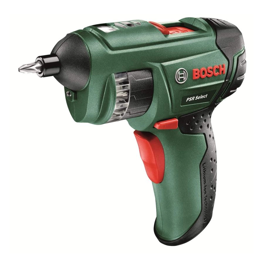 Bosch PSR Select - 3.6V Lithium-Ion Cordless