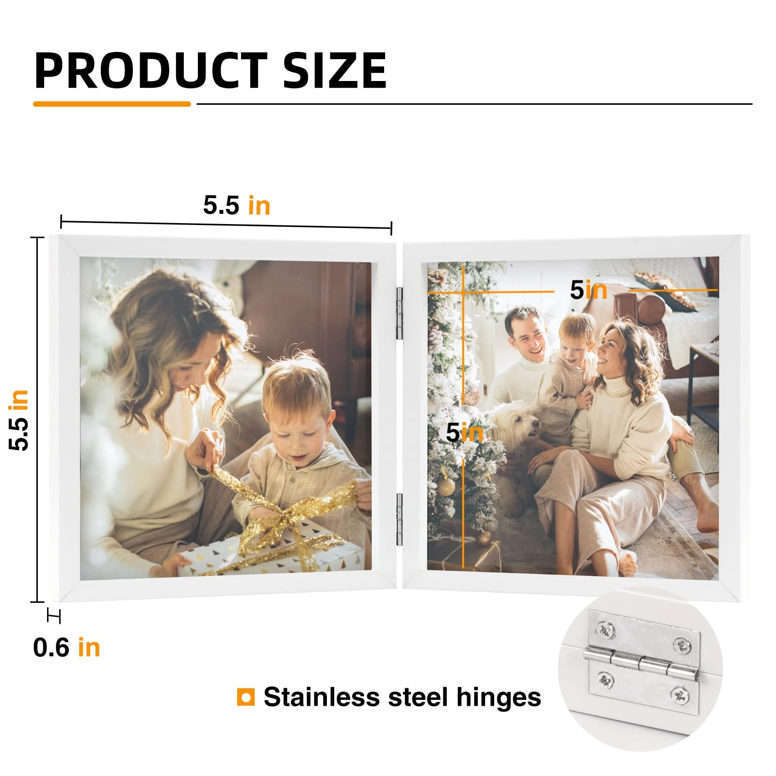 Double Photo Frame - 5x5 2